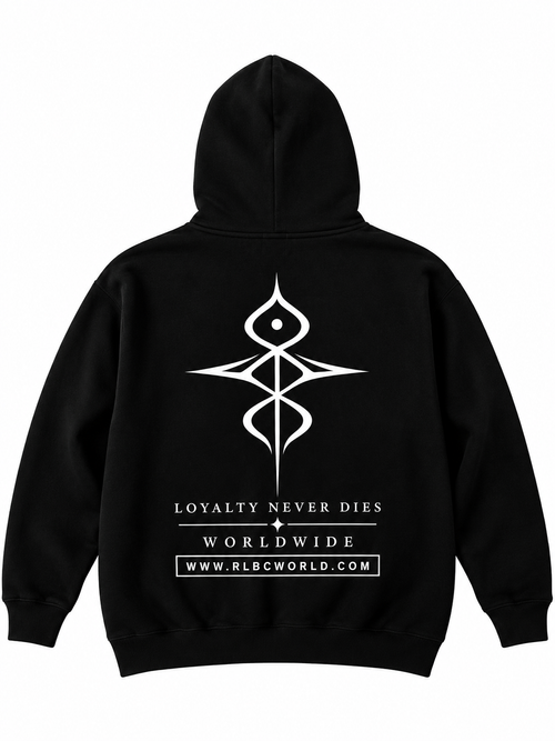 RLBC® Loyalty Never Dies Signature Pullover Hoodie– Black