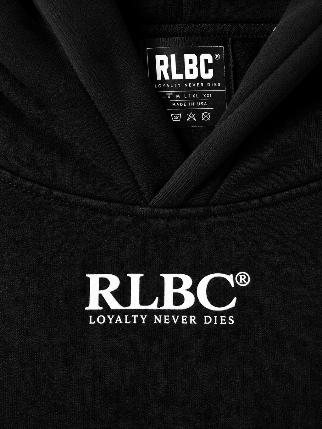 RLBC® Loyalty Never Dies Signature Pullover Hoodie– Black