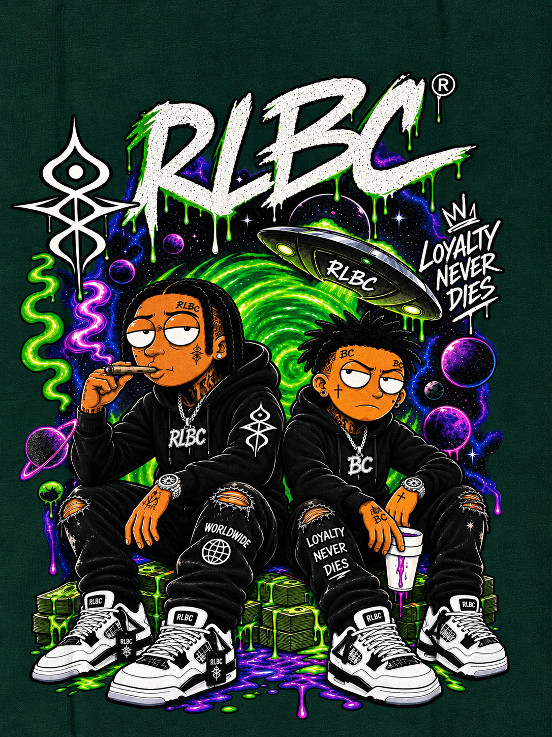 RLBC® Legacy Graphic Tee – Wash Forest Green